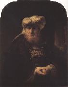 REMBRANDT Harmenszoon van Rijn A Man in oriental costume (mk33) oil